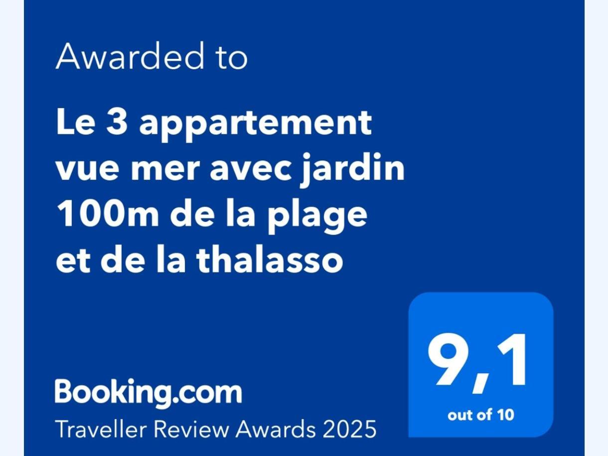 קונקרנו Le 3 Appartement Vue Mer Avec Jardin 100M De La Plage Et De La Thalasso מראה חיצוני תמונה